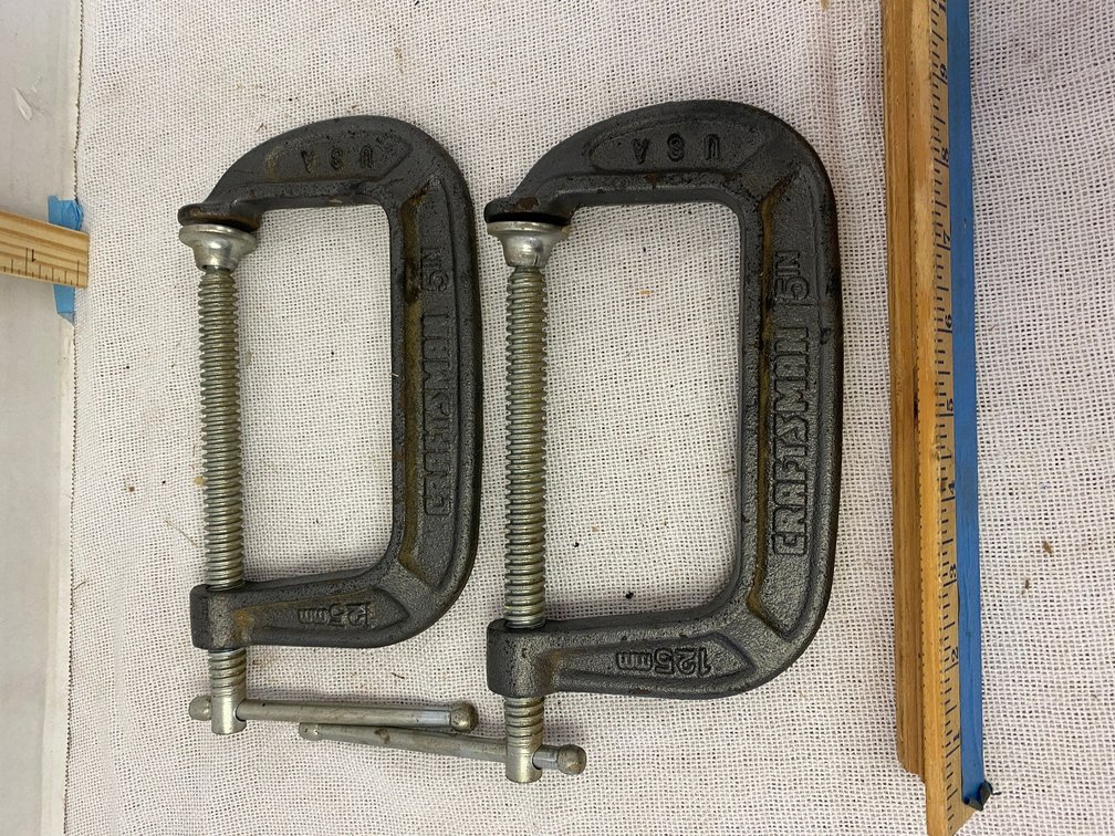2-Craftsman 5 inch C Clamps