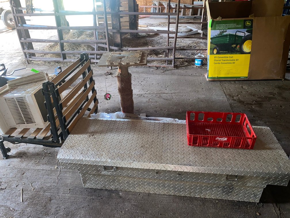 Window AC Unit, Diamond Plate Tool Box