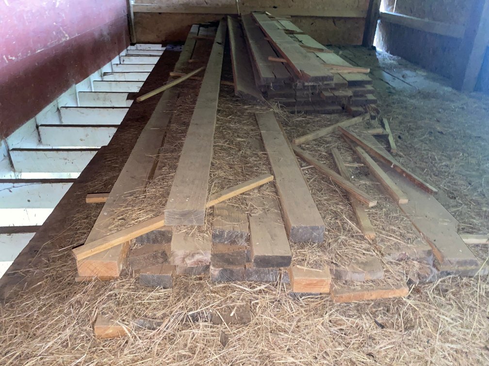 Pile of Rough cut Lumber