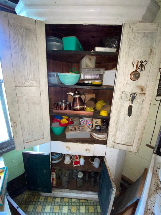 Contents of Corner Cabinet