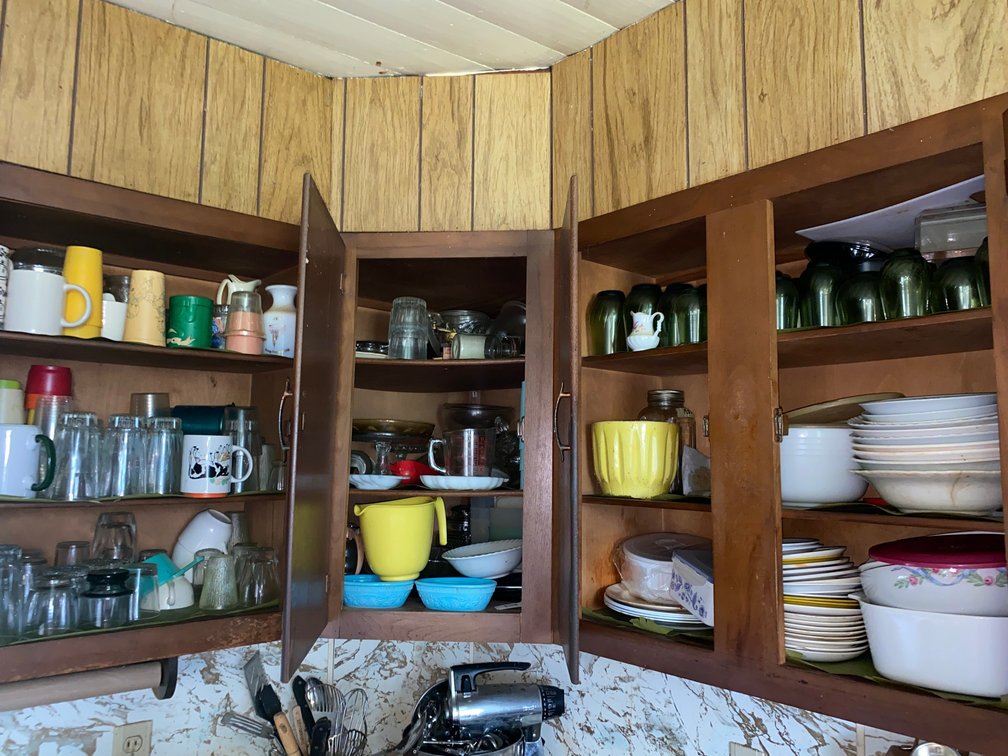 Contents of 3  Kitchen Cabinets