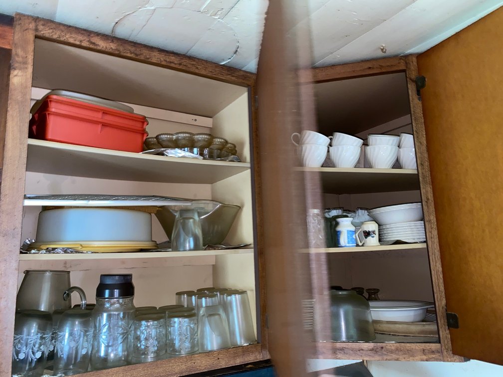 Contents of 3 Kitchen Cabinets