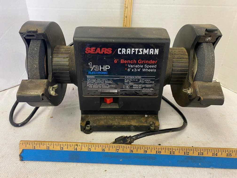 Craftsman 1/3 HP 6 Inch Bench Grinder
