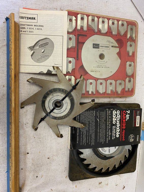 Craftsman 7 Inch Carbide Tipped Adjustable Dado Blade, Other Dado Blades