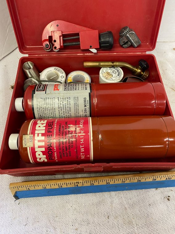Solder Kit, Propane Tanks, Tubing cutter, Torch tip