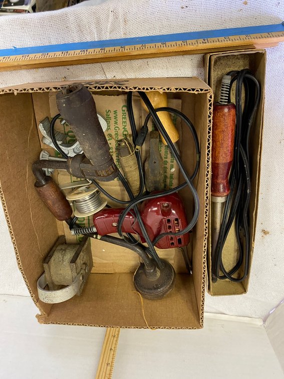 Soldering Gun, Solder, Hand Brace