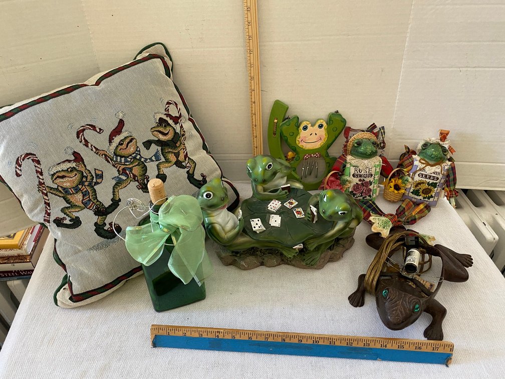 Collection of Frog Decorative Home Items