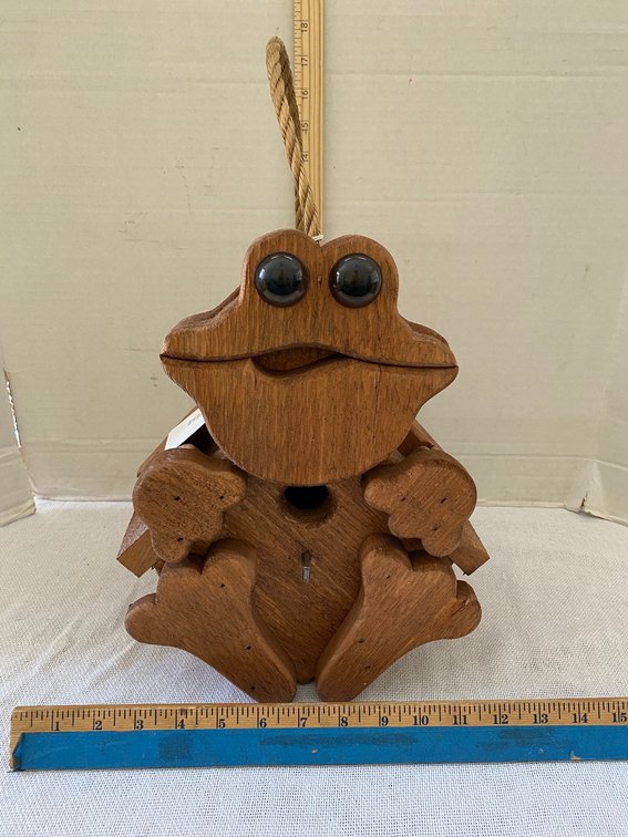 Wood Frog Bird House