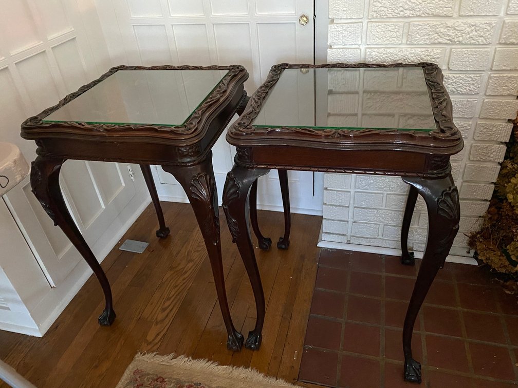 Side tables with Cabriole legs