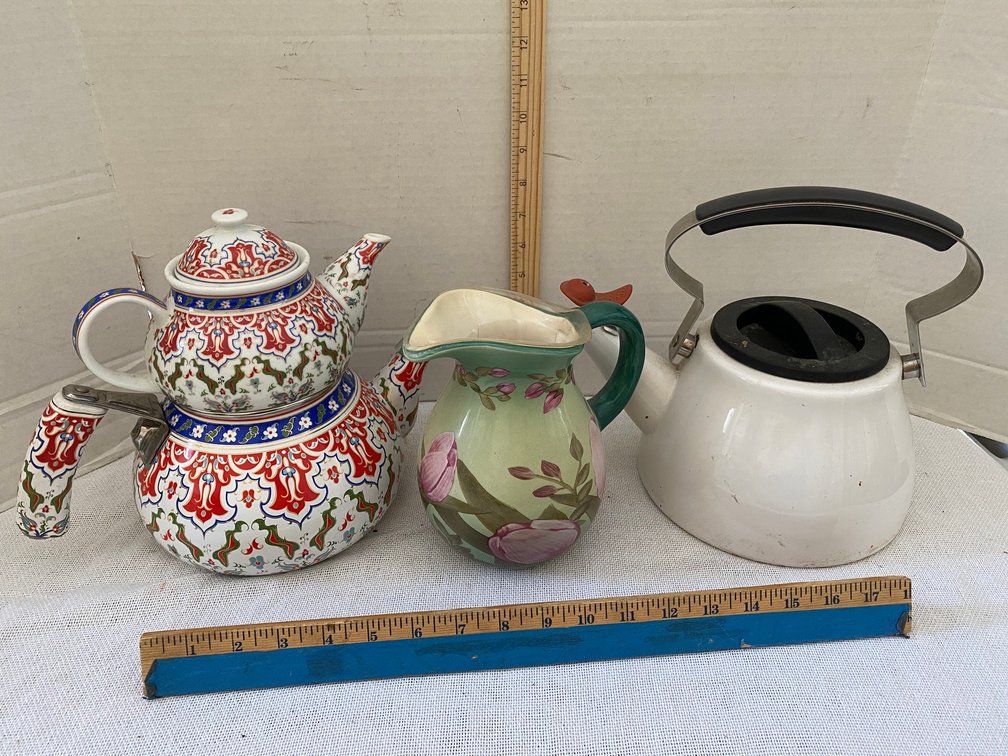 Teapots and Pitcher