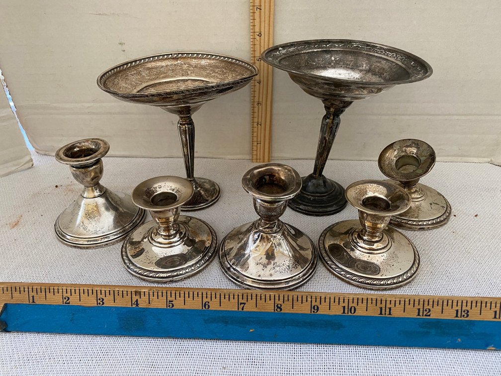 Boxed Lot-Damaged Candle Sticks