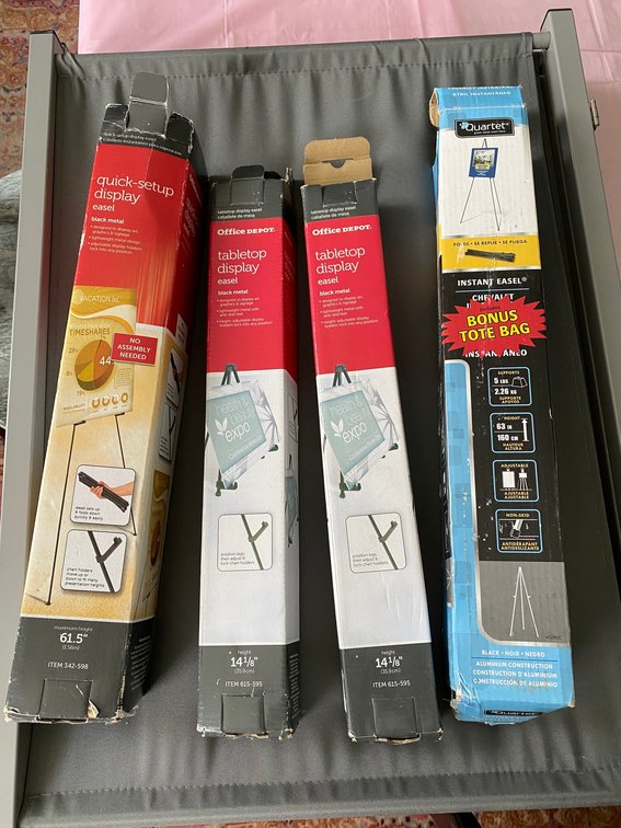 Table Top Display Easels (4) in Box
