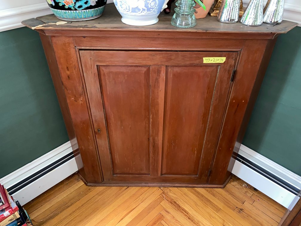 Antique corner cabinet