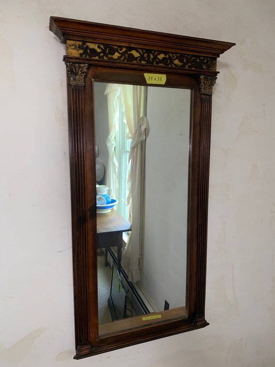 Antique wall mirror