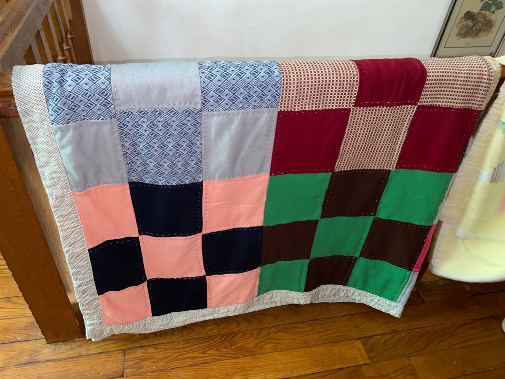 Hand stitched quilt