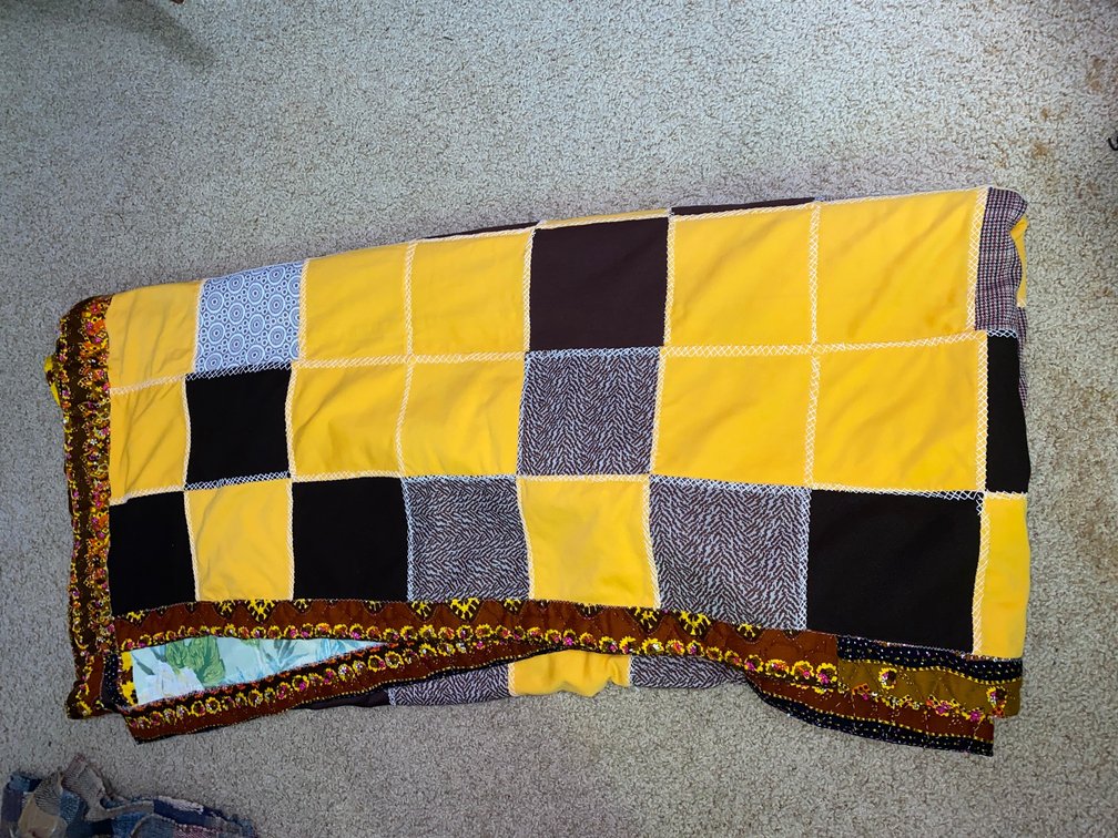 Hand stitched quilt