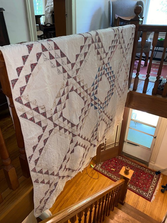 Hand stitched quilt