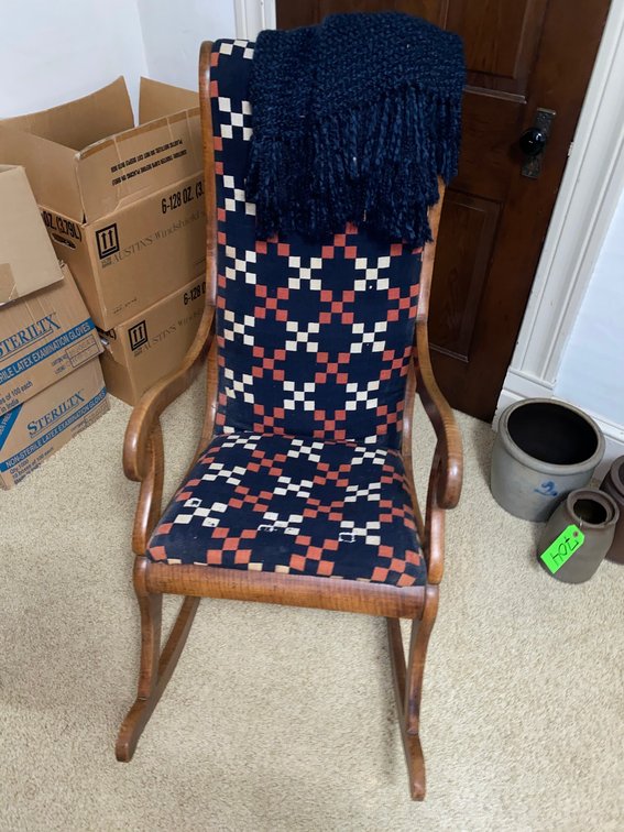 Antique wooden rocker