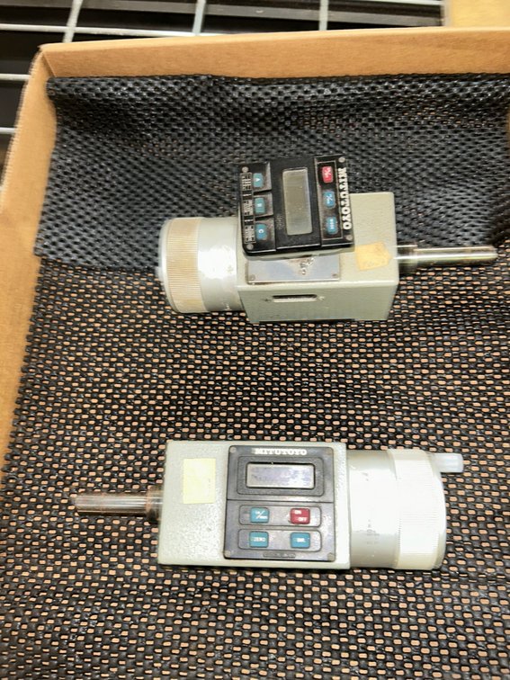2-Digital Mitutoyo Micrometer Heads