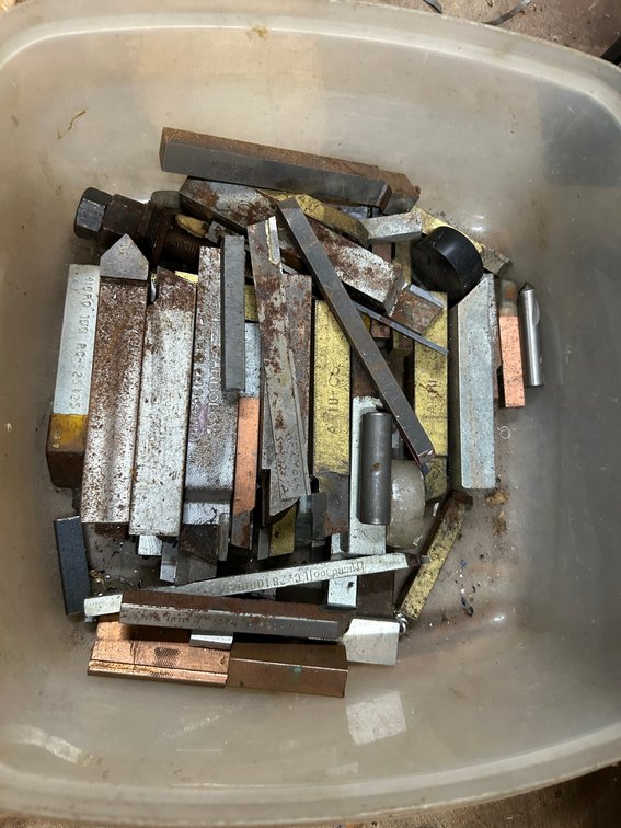Brazed carbide tipped lathe tool bits