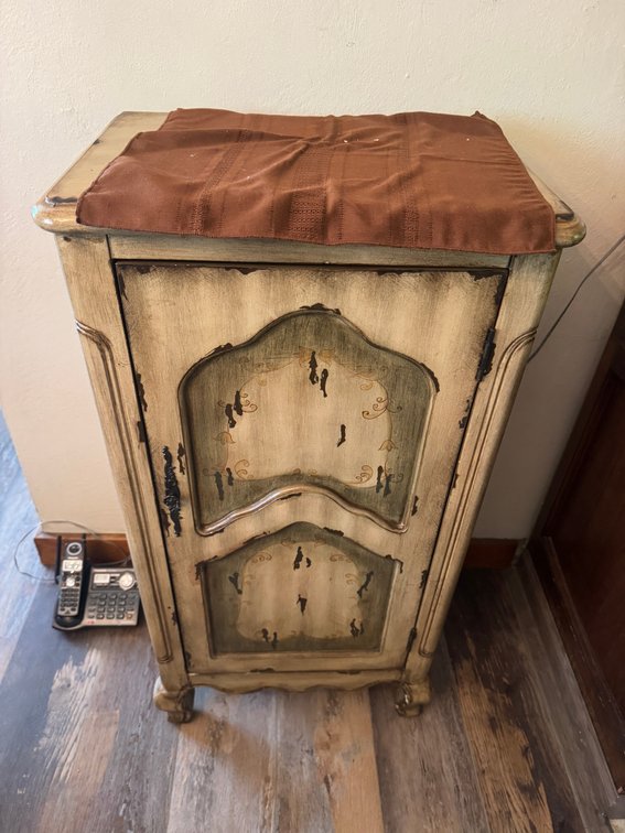 Painted wooden cabinet