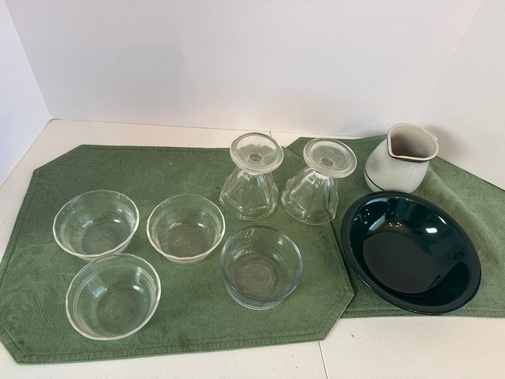 Glass Bowls, Dessert Cups, Stoneware Bowl, Creamer