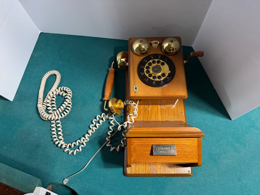 Thomas Reproduction Wooden Wall Telephone