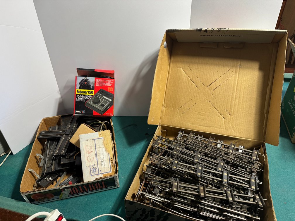 Model Train Powerpack, Tracks, and Switches