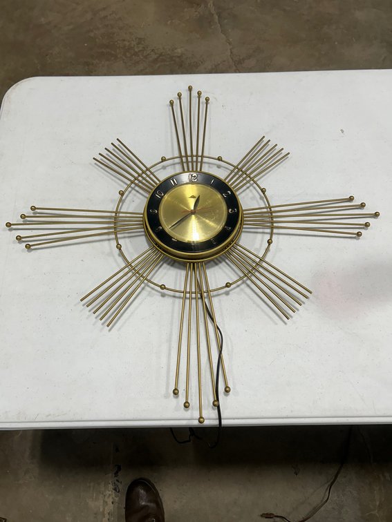 Mid Century Modern Electric Wall Clock