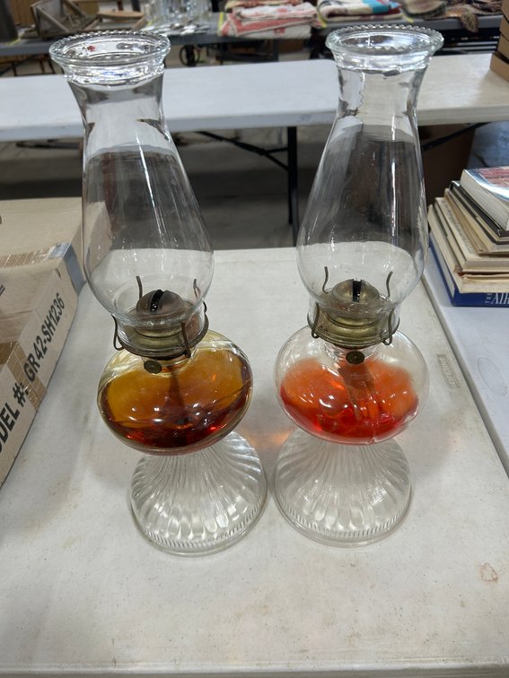 2-Vintage Oil Lamps