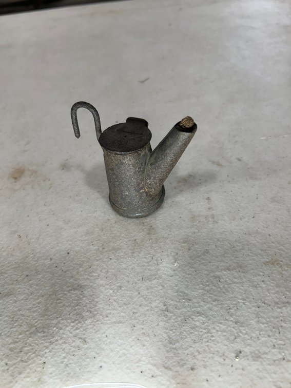 Antique Oil Wick Coal Miners cap lamp