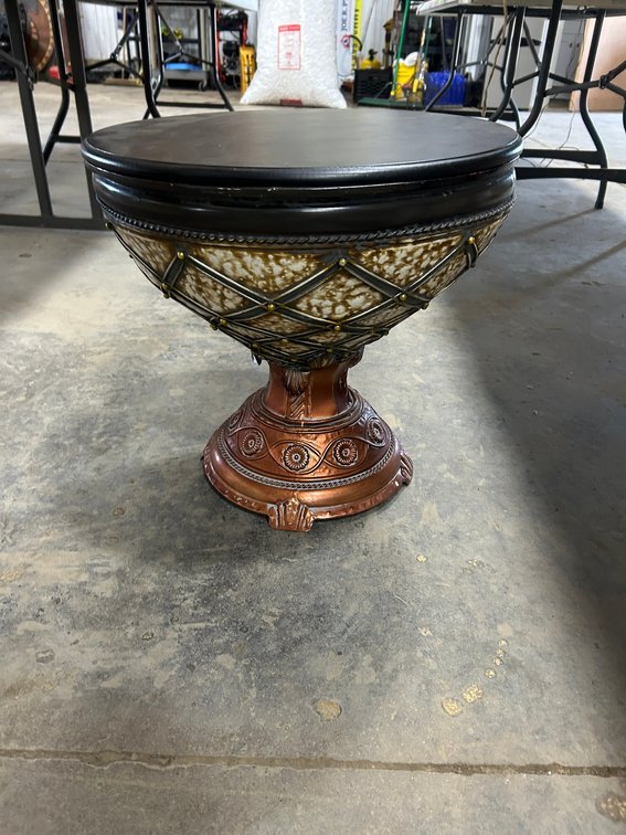 Copper Bottom Storage Table