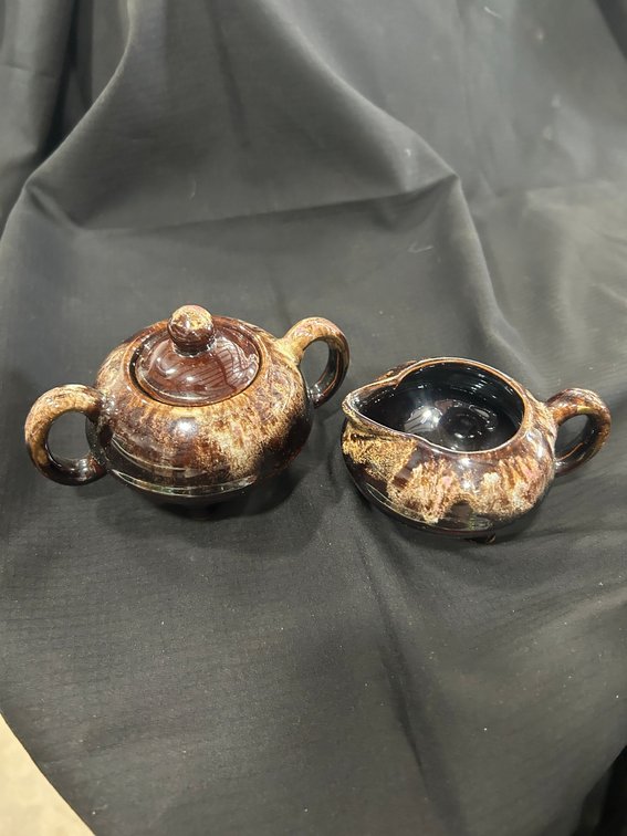 3-Footed Creamer and Sugar Set