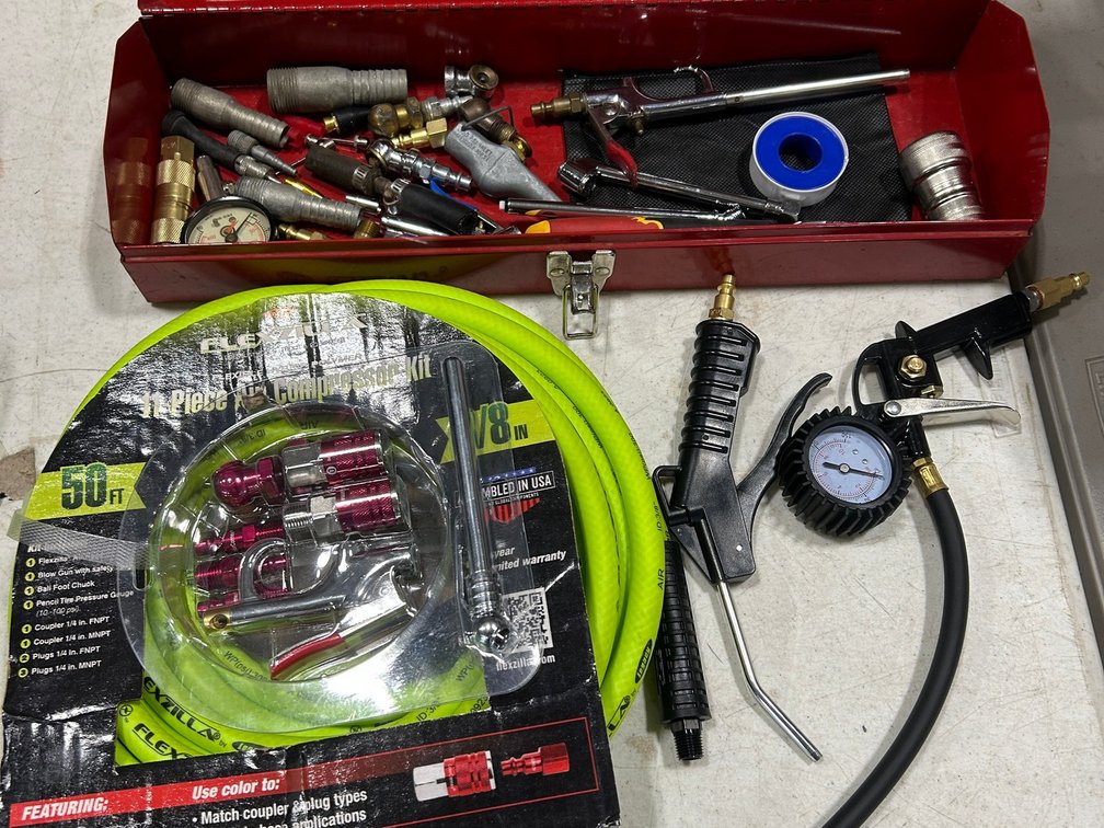 11 Piece Air Compressor Kit, Tool Box with Compressor Accessories