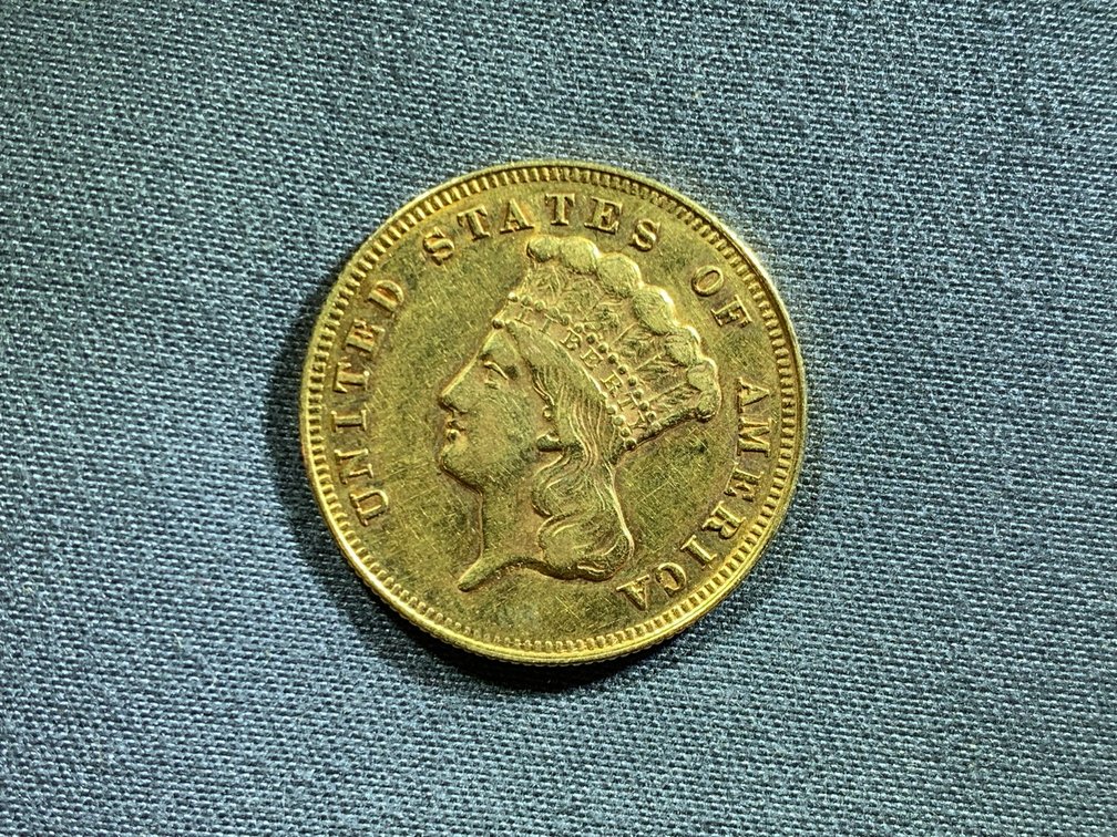 1874 $3 Gold Indian Princess