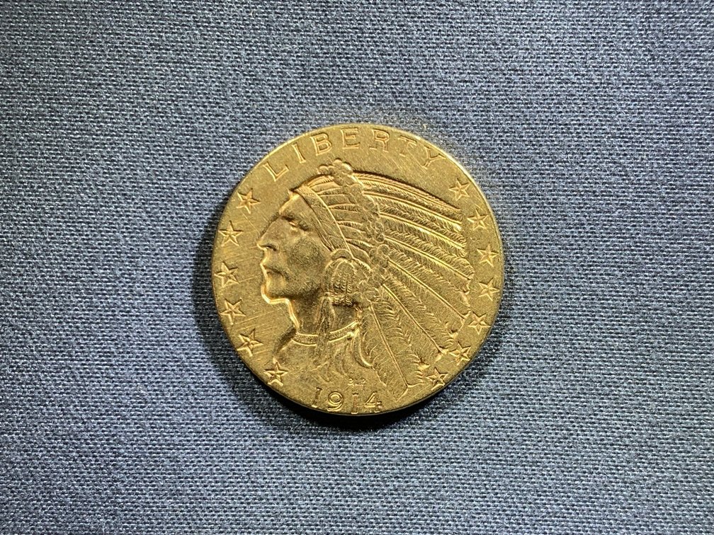 1914 $5 Indian Gold Half Eagle