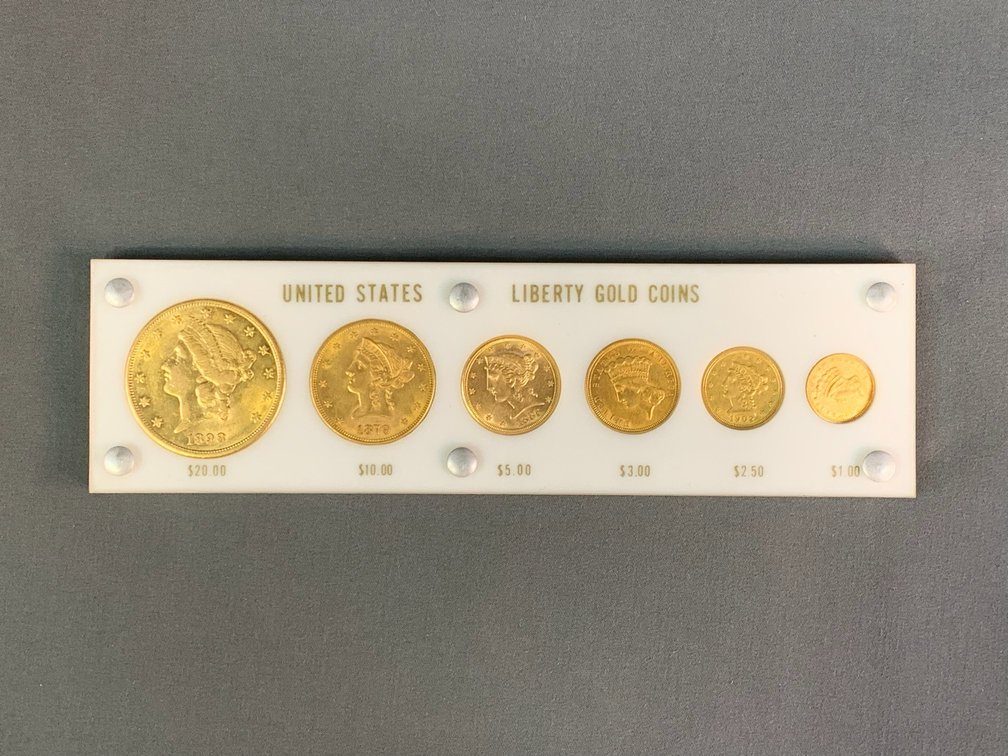 US Liberty Gold Coins Type Set