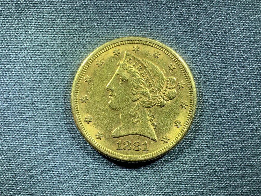 1881 Liberty Gold Half Eagle