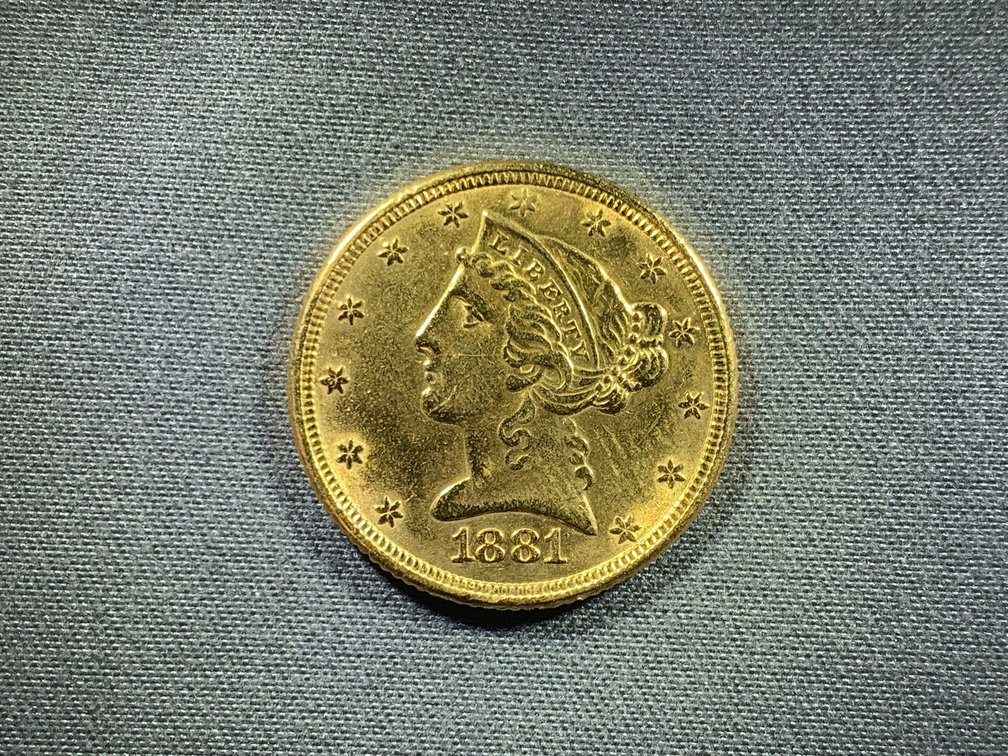 1881 Liberty Gold Half Eagle