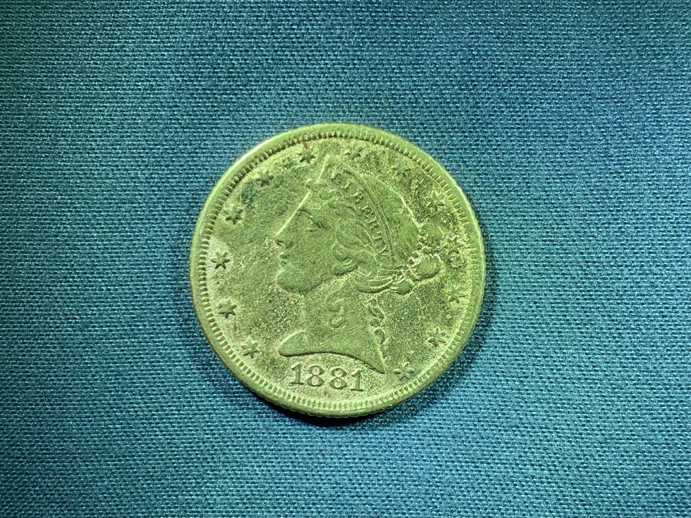 1881 Liberty Gold Half Eagle