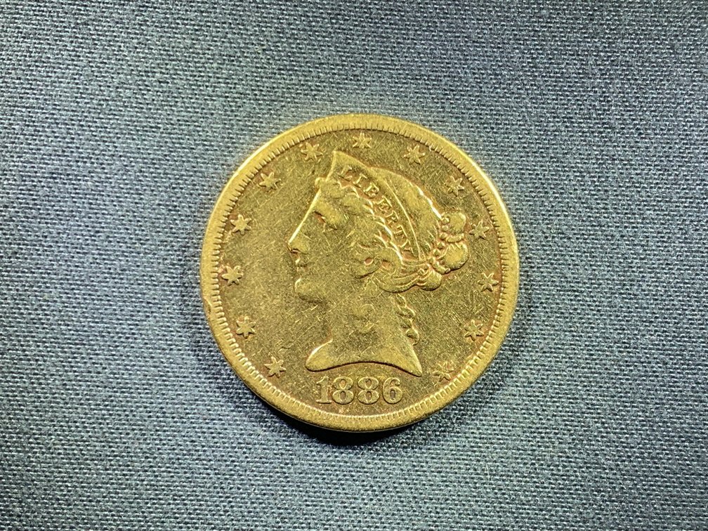 1886-S Liberty Gold Half Eagle