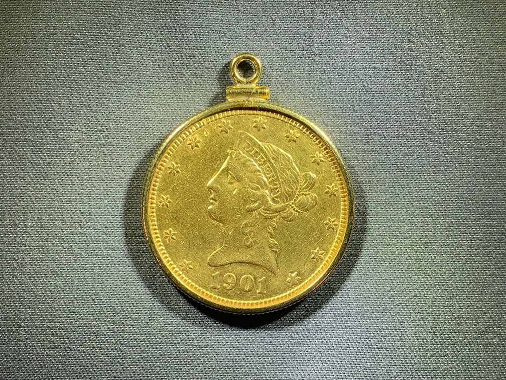 1901-S Bezel-Set Liberty Gold Eagle