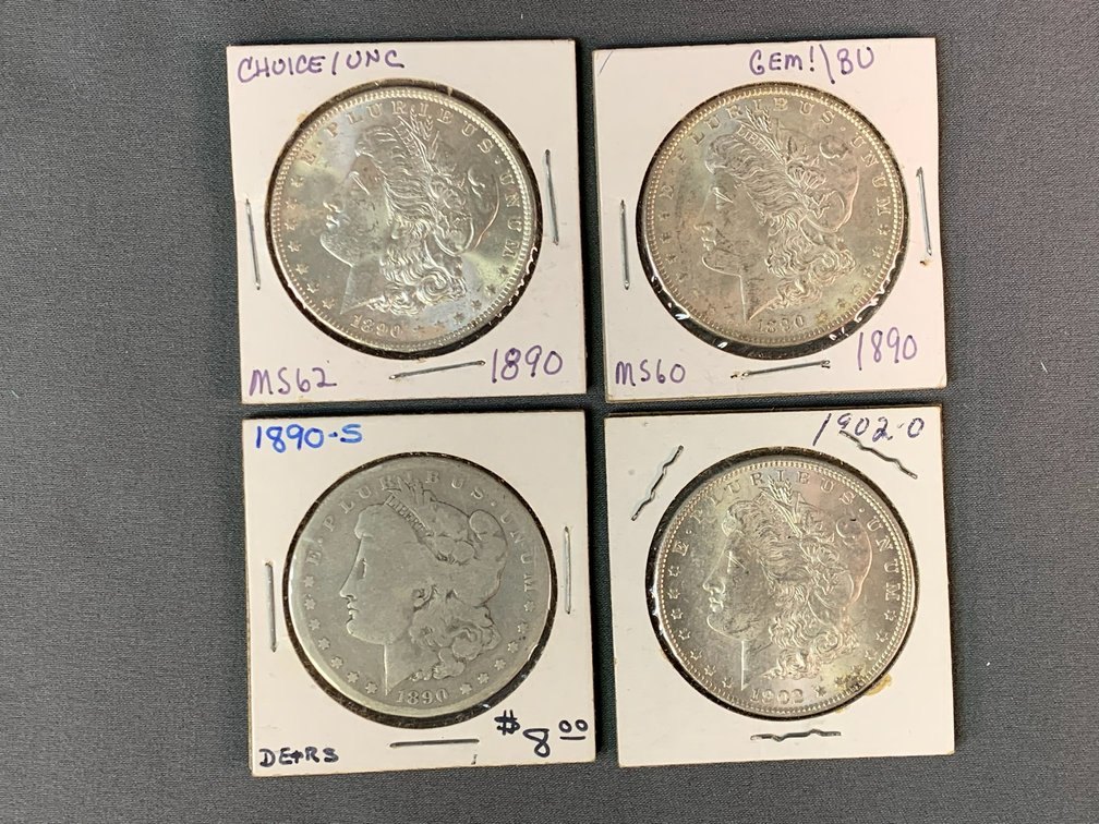 (4) Morgan Dollars