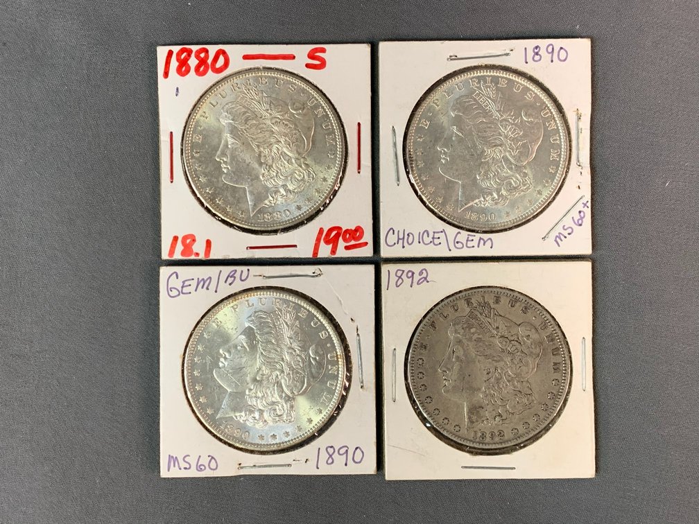 (4) Morgan Dollars
