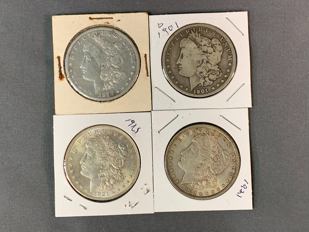 (4) Morgan Dollars