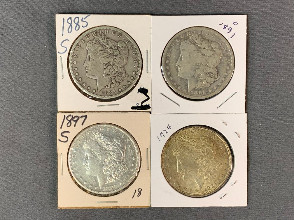 (4) Morgan Dollars