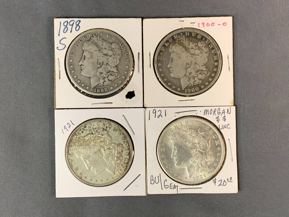 (4) Morgan Dollars