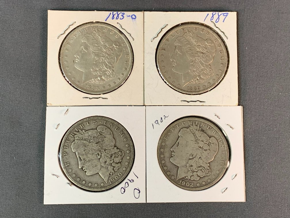 (4) Morgan Dollars