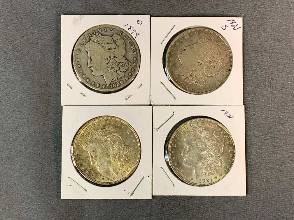 (4) Morgan Dollars