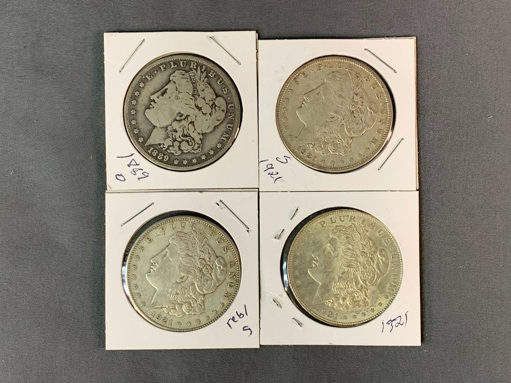 (4) Morgan Dollars